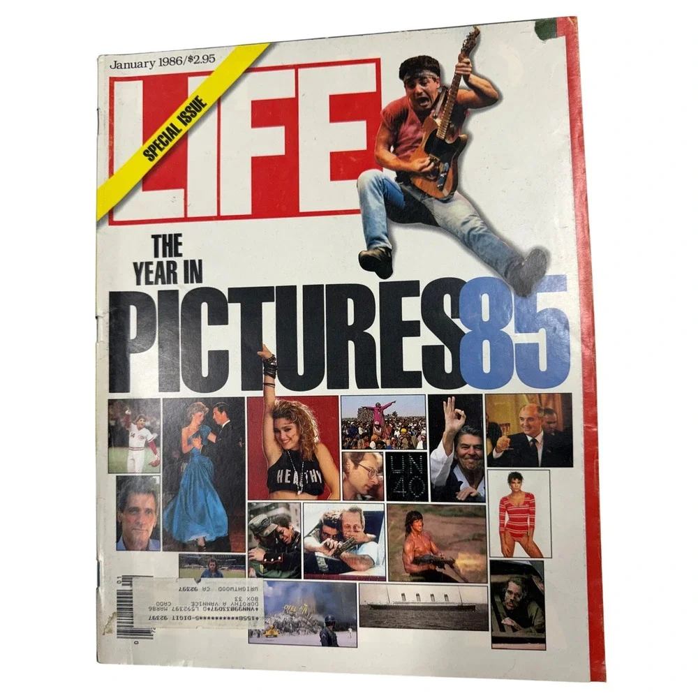 Vintage LIFE Magazine January 1986 Special Issue The Year In Pictures 1985 Cover